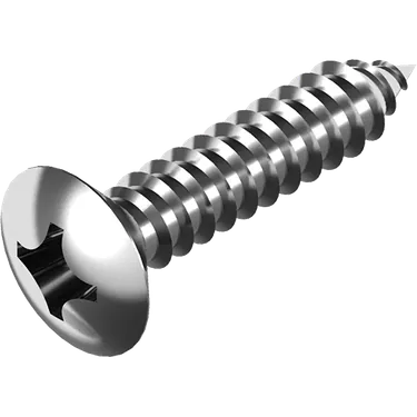 Gängpressande skruv kullerförsänkt skalle